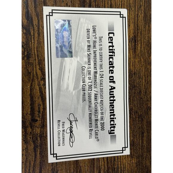 Revell Collectors NASCAR #31 Mike Skinner ARMY Chevy Monte Carlo Diecast 1:24 - Picture 6 of 12